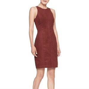 BR Factory Faux suede pencil dress